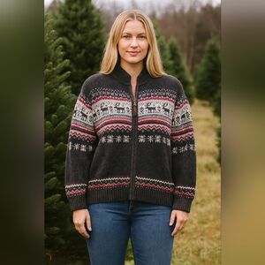 Tiara International Fair Isle Sweater XL